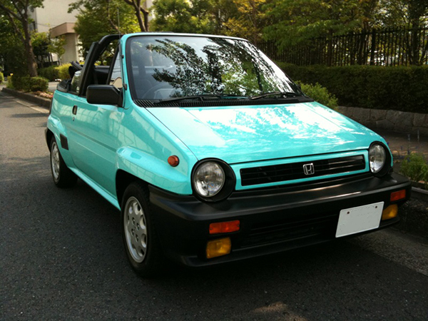 ▲古川さんがかつて手がけたホンダ シティカブリオレのEV。FFだが軽量で、MT車ということで選ばれた