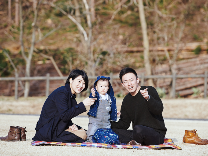 ▲休日は近くの公園に出かけ、家族の時間を楽しんでいる