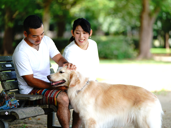 ▲けんかの仲裁役も担うあんず。元々は千菜美さんの愛犬だったが、2人の意見が食い違っても“中立的な立場で”間に入って関係を直してくれるそうだ